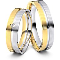 🦚 Modell TR027 Geriffelt 585er Gelbgold-Weißgold – 24451 🦚 Modell TR027 Geriffelt 585er Gelbgold-Weißgold – 24451