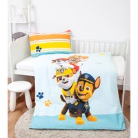 Flanell Wende-Bettwäsche Paw Patrol 40x60 / 100/135 cm