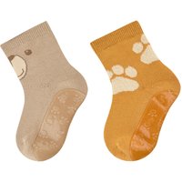Sterntaler 2er-Pack ABS-Socken Fliesen Flitzer Bär