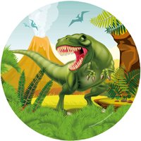 Partystrolche Partyset Dinosaurier mit Mitgebseln 108 tlg.