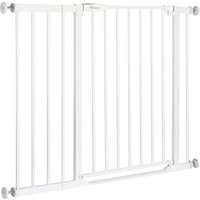 Hauck Tür- & Treppenschutzgitter Clear Step 2 inkl. Verlängerung 21 cm, 96-101 cm