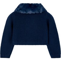 Boboli Strickjacke Plüschkragen