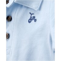 Carter's 3-tlg. Set Body kurzarm, Polo-T-Shirt und Shorts Fahrrad