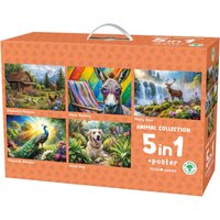 Puzzle-Box, 5 Puzzles je 1000 Teile