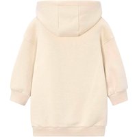Mayoral Sweatkleid langarm mit Kapuze Kirschen Leoprint