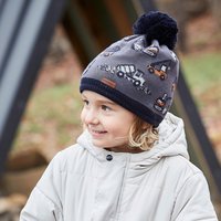 Strickmütze mit Bommel Fahrzeuge