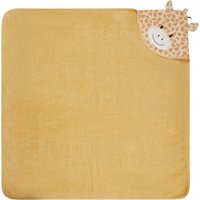 Sterntaler Kapuzenbadetuch mit Applikation 100x100 cm beige