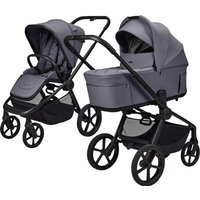 Moon Diamond Kombikinderwagen Resea FOLD Trio-Set inkl. Babyschale Cosmo 2.0 grau