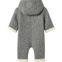 Name It Overall mit Kapuze Wollwalk-Optik Teddyfell