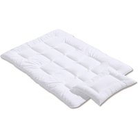 Bornino Home Bundle Betten-Set 2-teilig inkl. Bettwäsche Mond und Sterne 100x135 cm