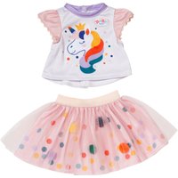Zapf Creation Baby Born Puppen Outfit Einhornkleid mit Tutu 43cm