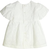 Gymp Kleid kurzarm Apfel Lochstickerei