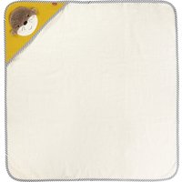 Fehn Kapuzenbadetuch Otter Theo 80x80 cm weiss | gelb | blau