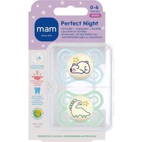 Mam 2er-Pack Schnuller Perfect Night Silikon, 0-6M