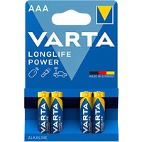 Varta-Longlife-Power-Batterien AAA, 4 Stück