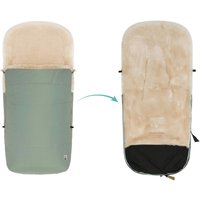 Babycab Winterfußsack Lammfell Lille für Kinderwagen, Buggy gruen