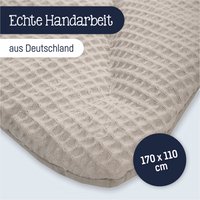 Julius Zöllner Krabbeldecke Blatt Nordic Waffelpiqué 110x170 cm