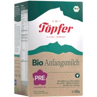 Töpfer 4er Pack Bio Anfangsmilch Pre 600 g
