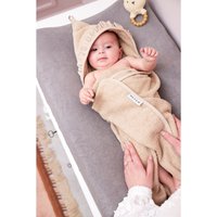 Meyco Baby Kapuzenbadetuch 80x80 cm beige