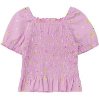 S.Oliver T-Shirt Blumen Schmetterlinge gesmokt