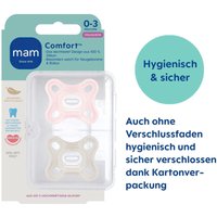 Mam 2er-Pack Schnuller Comfort Silikon 0-3M