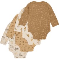 Pippi 4er-Pack Bodys langarm Tiere Punkte