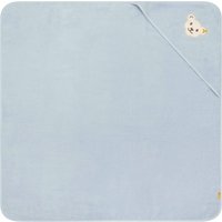 Steiff Kapuzenbadetuch Frottee Bär hellblau