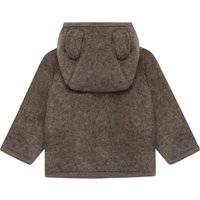Huttelihut Wollfleece-Jacke Kapuze mit Ohren aus Merinowolle