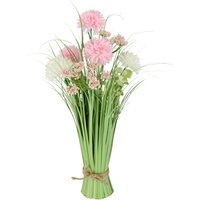 Grasbund mit Dahlien