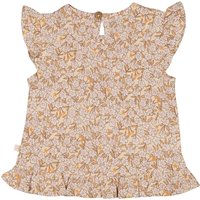 Feetje Krepp-T-Shirt Flügelarm Blumen Rüschen