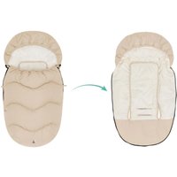 Babycab Winterfußsck Nyby für Tragewannen und Babyschalen natur