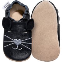 Hobea-Germany Krabbelschuhe Katze schwarz