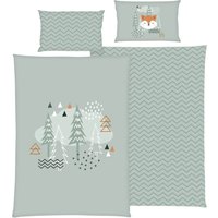 Baby Best Renforcé Wende-Bettwäsche Nordic Forest 40x60 / 100x135 cm
