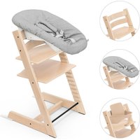 Stokke® Tripp Trapp® Bundle Treppenhochstuhl inkl. Newbornset Light Grey & Babyset