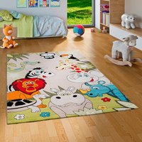 Pergamon Kinder Teppich Faro Safari Bunt Tiere