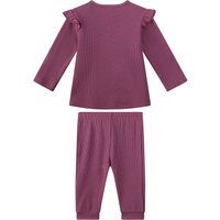 Sanetta Schlafanzug Kleeblatt Rüschen Waffelpiqué