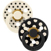 Bibs 2er-Pack Polka Collection Schnuller Latex, 0-6M
