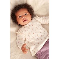 Feetje Ajour-Shirt langarm Blumen Rüschen