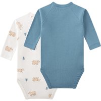 Sanetta 2er-Pack Wickelbodys langarm Bären