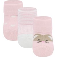 Ewers 3er-Pack Erstlingssocken Maus Ringel Herzen