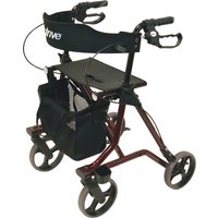 Rollator Torro mit Tasche, Rückengurt und Stockhalter