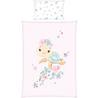Baby Best Renforcé Wende-Bettwäsche Little turtle 40x60 / 100/135 cm