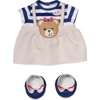 Zapf Creation Baby Born Puppen Outfit Teddy Kleid 43cm