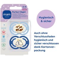 Mam 2er-Pack Schnuller Perfect Night Silikon, 16+ M