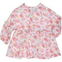 Gymp Kleid langarm Blumen Rüschen