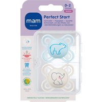 Mam 2er-Pack Schnuller Perfect Start Silikon, 0-2M