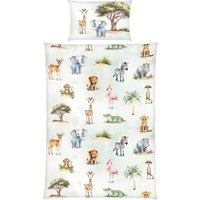 Baby Best Renforcé Wende-Bettwäsche Safari 40x60 / 100x135 cm