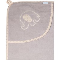 Baby-Walz Basics Kapuzenbadetuch 80x80 cm grau