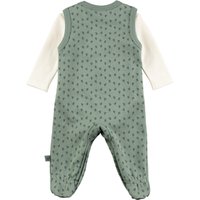Bornino Tiny Friends Strampler-Set mit Body langarm Blätter