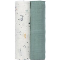 Lässig 2er-Pack Mullwindeln Heavenly Soft Swaddle XL 120x120 cm